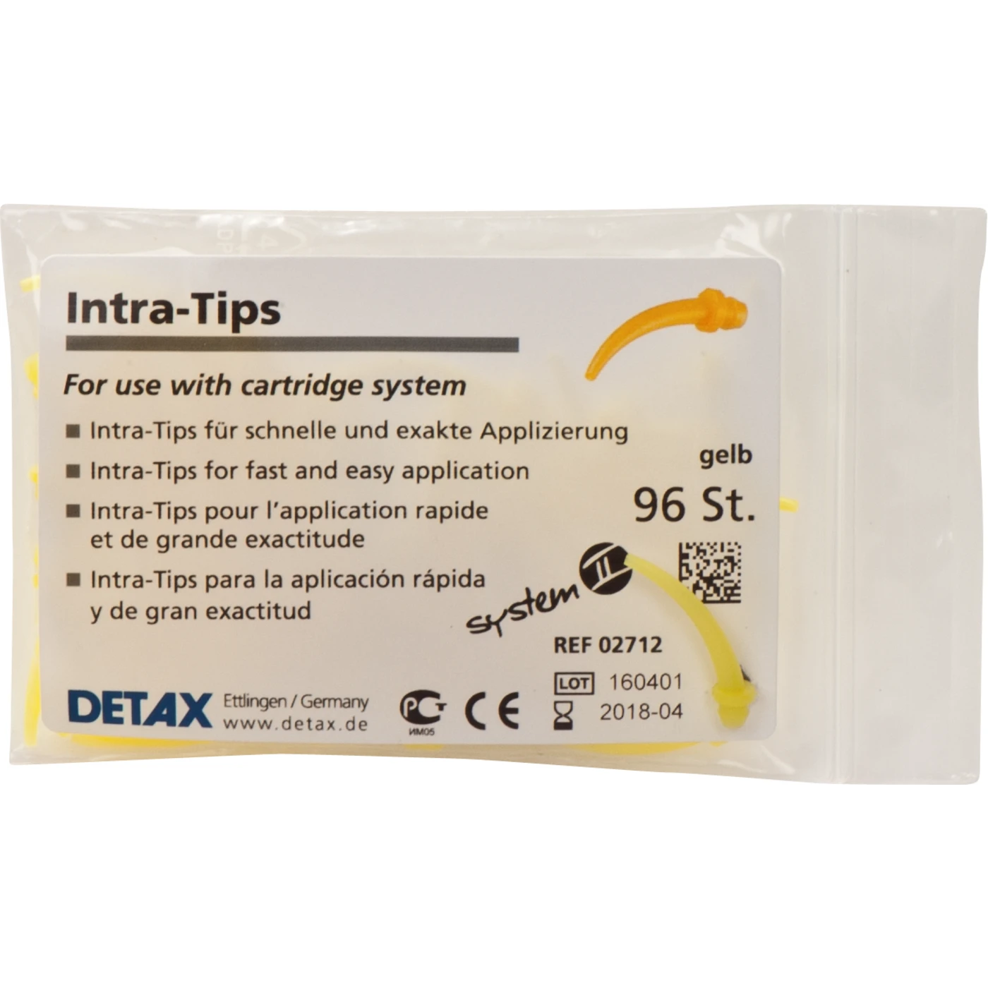 DETAX Intra-Oral-Tips gelb