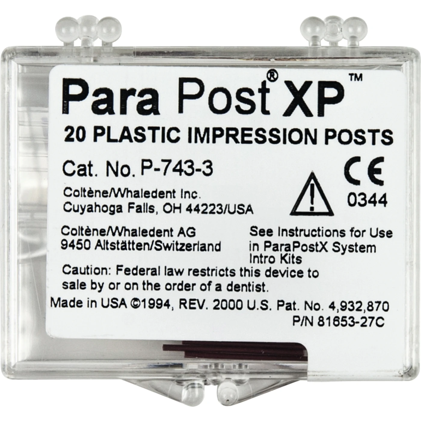ParaPost® XP™ Abformstifte