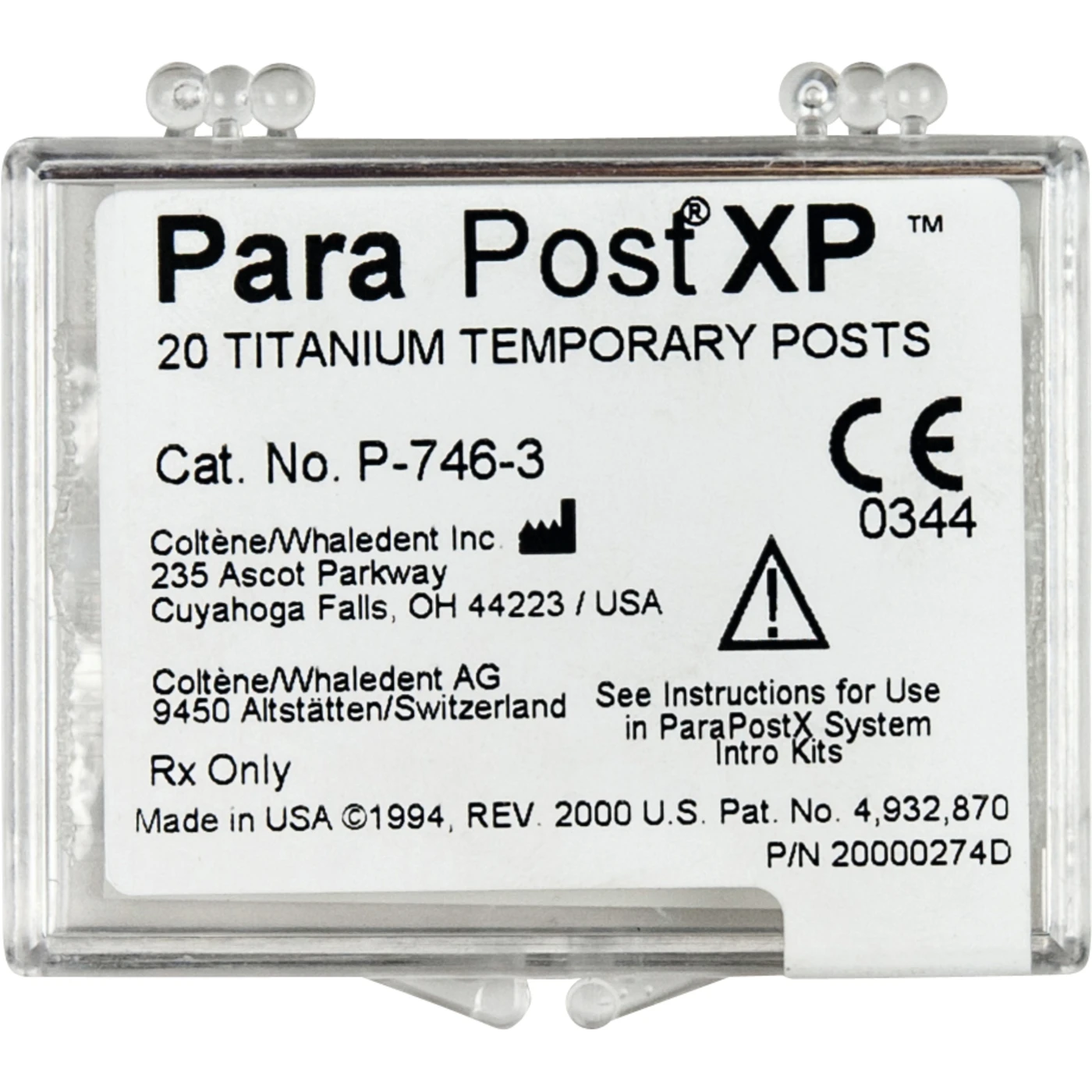ParaPost® XP™ Temporärstifte