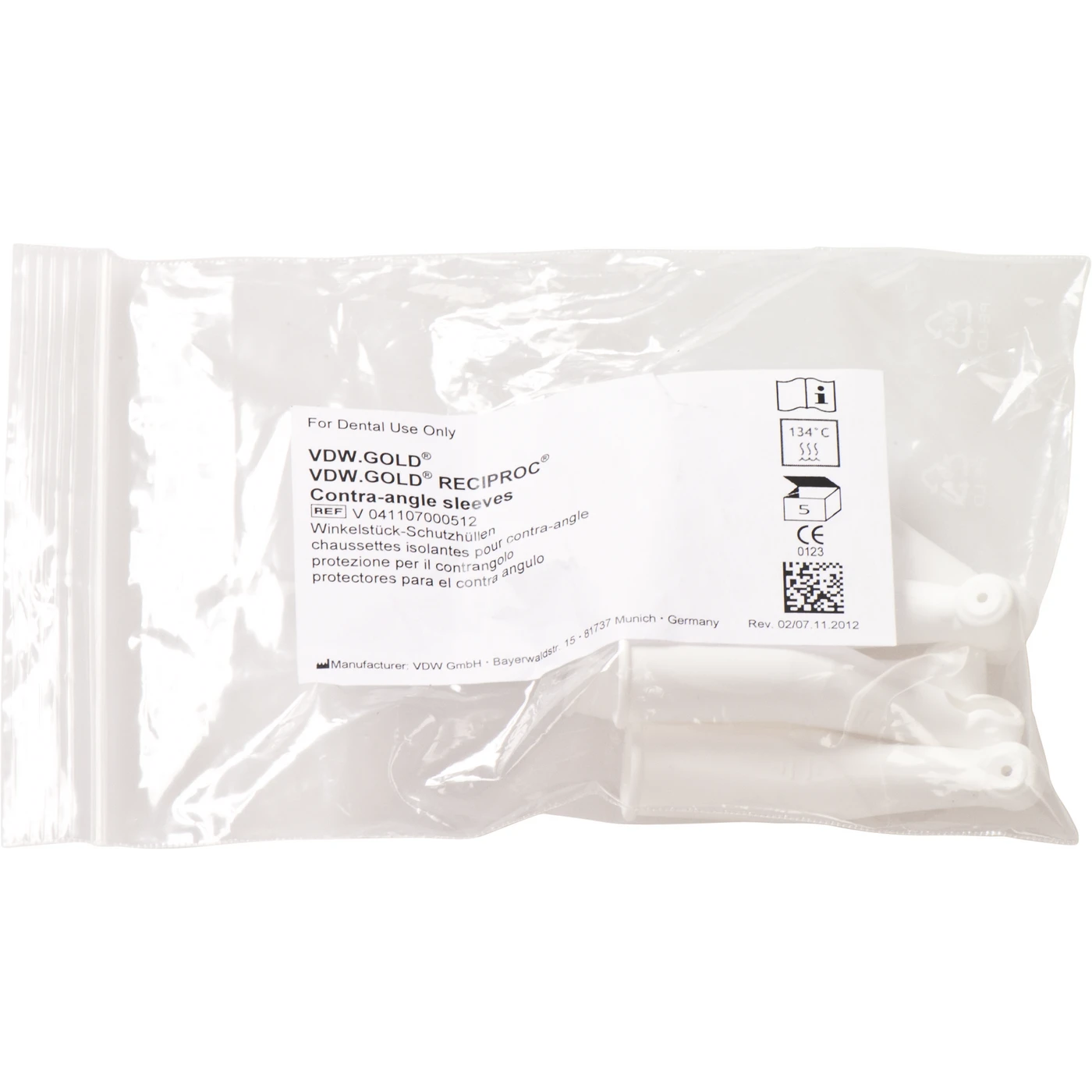 VDW.GOLD® RECIPROC® Winkelstück Schutzhülle