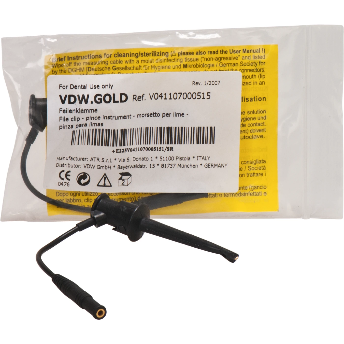 VDW.GOLD® RECIPROC® Feilenklemmen